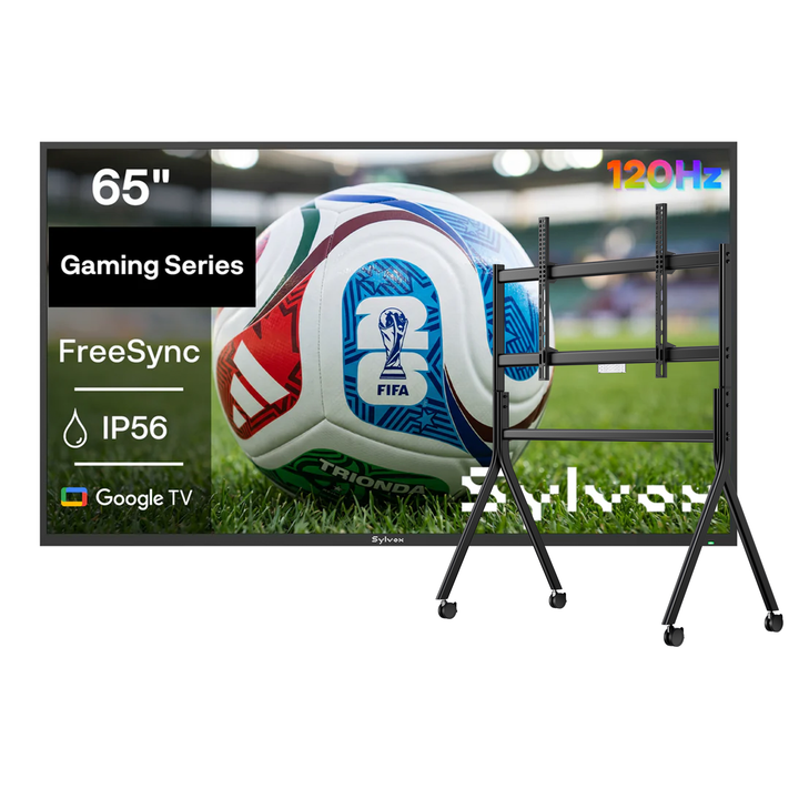 <b>NOUVEAU</b> - Téléviseur extérieur étanche 65" - Série Gaming 2025 (120HZ)