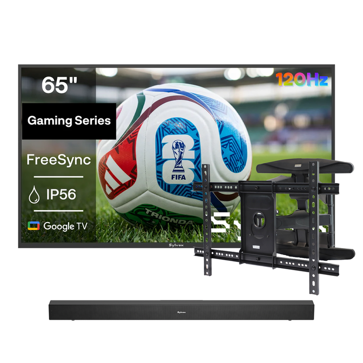 <b>NOUVEAU</b> - Téléviseur extérieur étanche 65" - Série Gaming 2025 (120HZ)