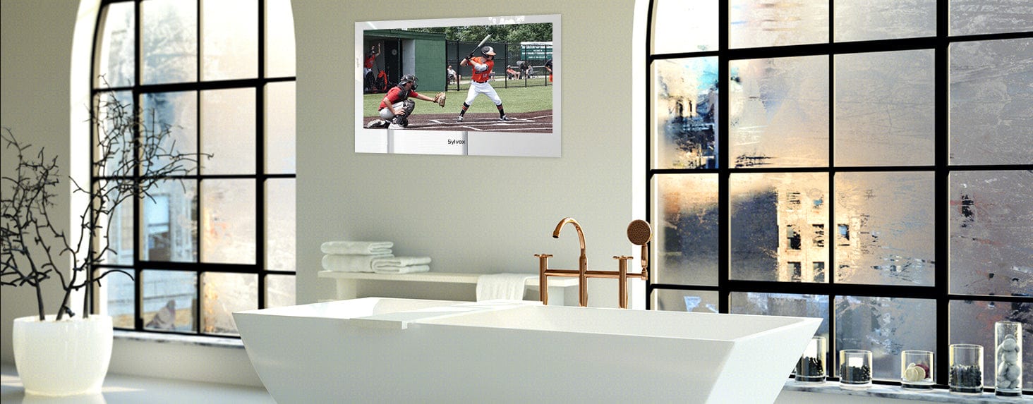 Embedded Wall Bathroom TV Installation