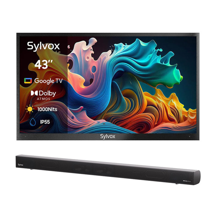 <b>NOUVEAU</b> - Téléviseur extérieur QLED avancé de 43 pouces (Google TV) - 2024 Deck Pro QLED 2.0