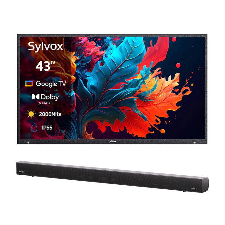 <b>NOUVEAU</b> – Téléviseur extérieur QLED 43 pouces - Google TV (série 2024 Pool Pro QLED 2.0)