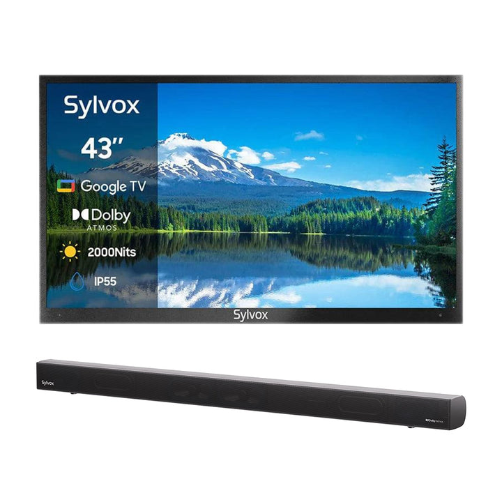 <b>NOUVEAU</b> – Téléviseur extérieur 43 pouces 2 000 nits - Google TV (série 2024 Pool Pro 2.0)