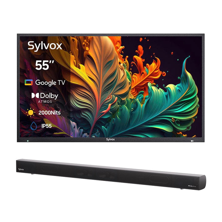 <b>NOUVEAU</b> – Téléviseur extérieur QLED 55 pouces - Google TV (série Pool Pro QLED 2.0 2024)
