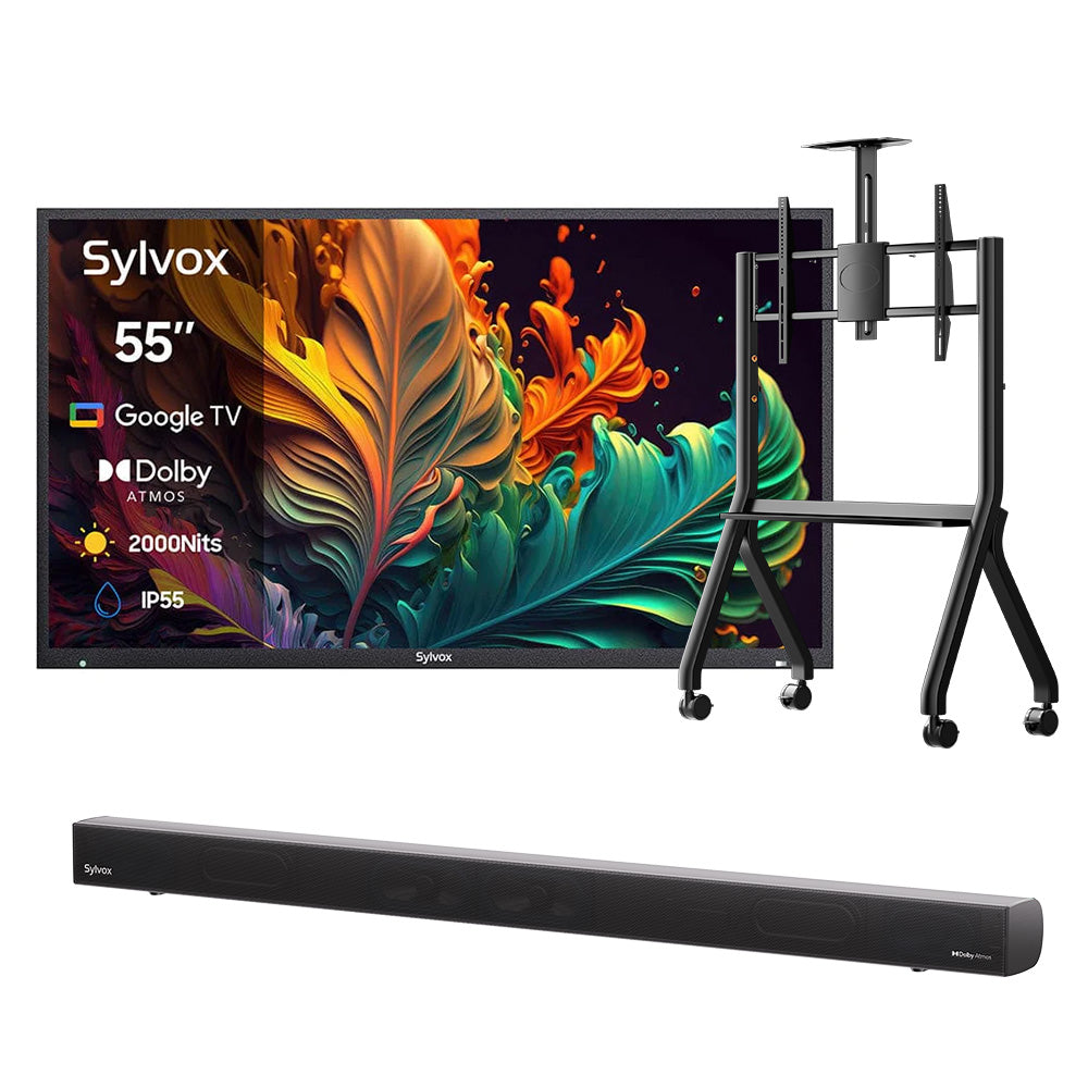<b>NOUVEAU</b> – Téléviseur extérieur QLED 55 pouces - Google TV (série Pool Pro QLED 2.0 2024)