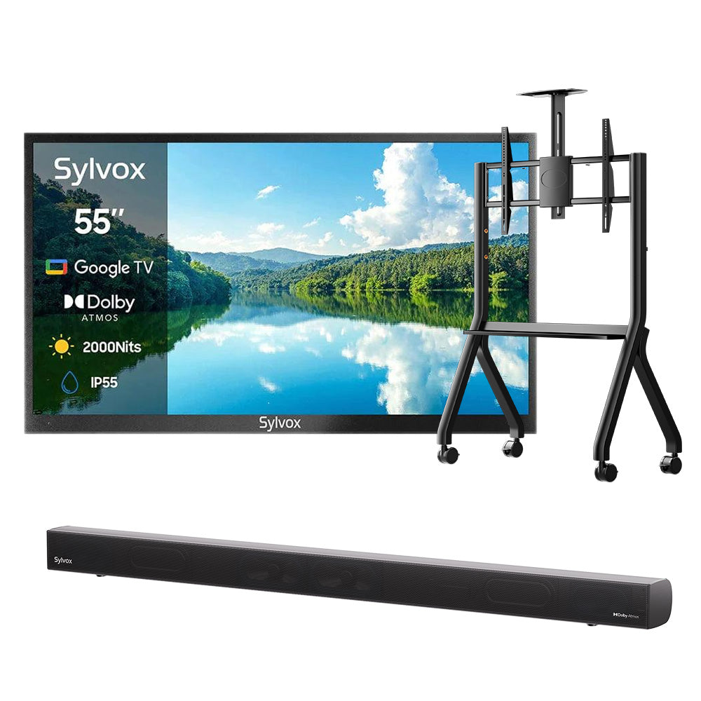 <b>NOUVEAU</b> – Téléviseur extérieur 55 pouces 2 000 nits - Google TV (série 2024 Pool Pro 2.0)