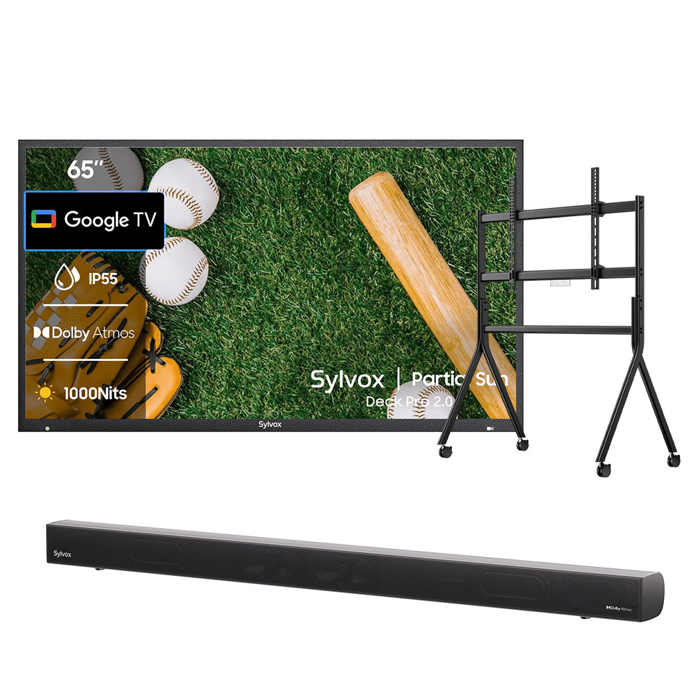 <b>NOUVEAU</b> - Téléviseur extérieur 65 pouces (Google TV) - 2024 Deck Pro 2.0