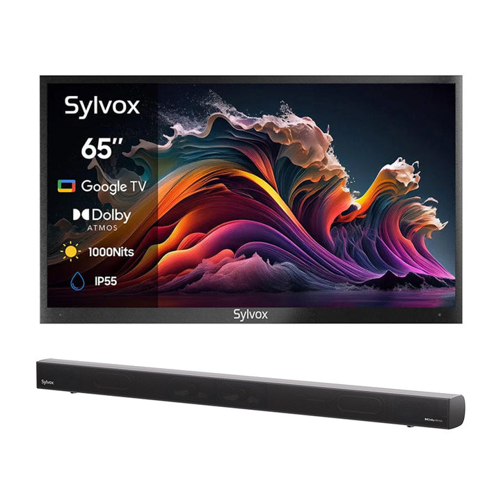 <b>NOUVEAU</b> - Téléviseur extérieur QLED avancé de 65 pouces (Google TV) - 2024 Deck Pro QLED 2.0