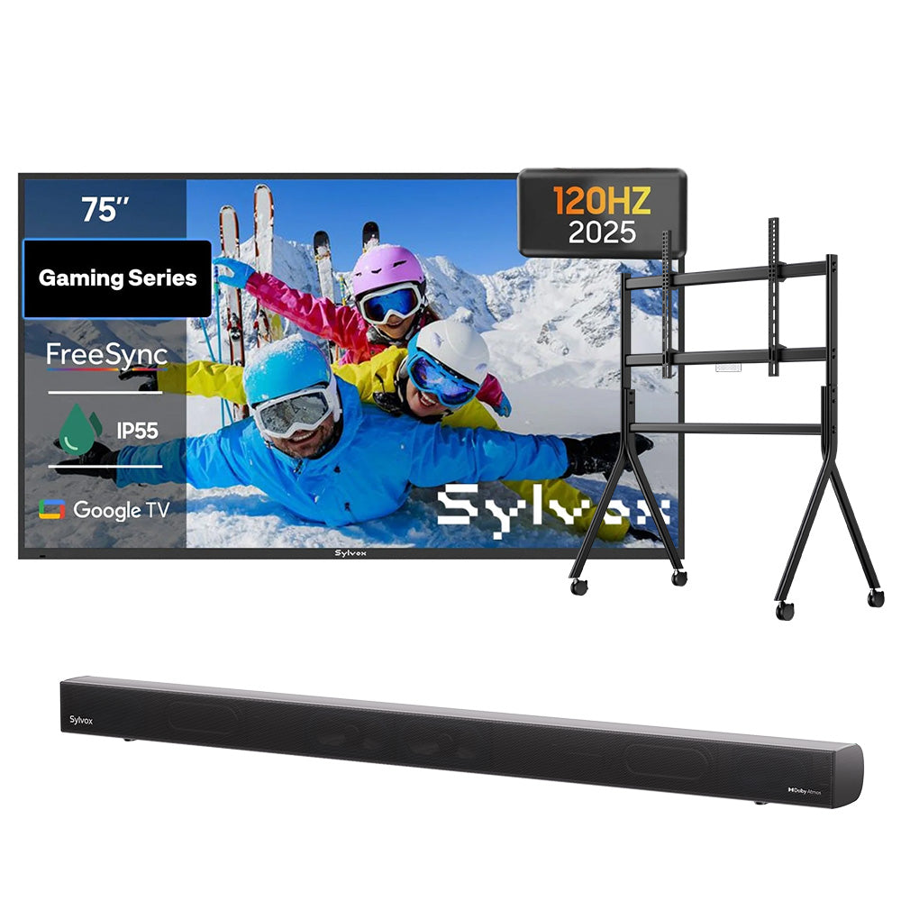 <b>NEW</b> - 75" 120HZ Gaming Series Waterproof Outdoor TV - 2025 Model