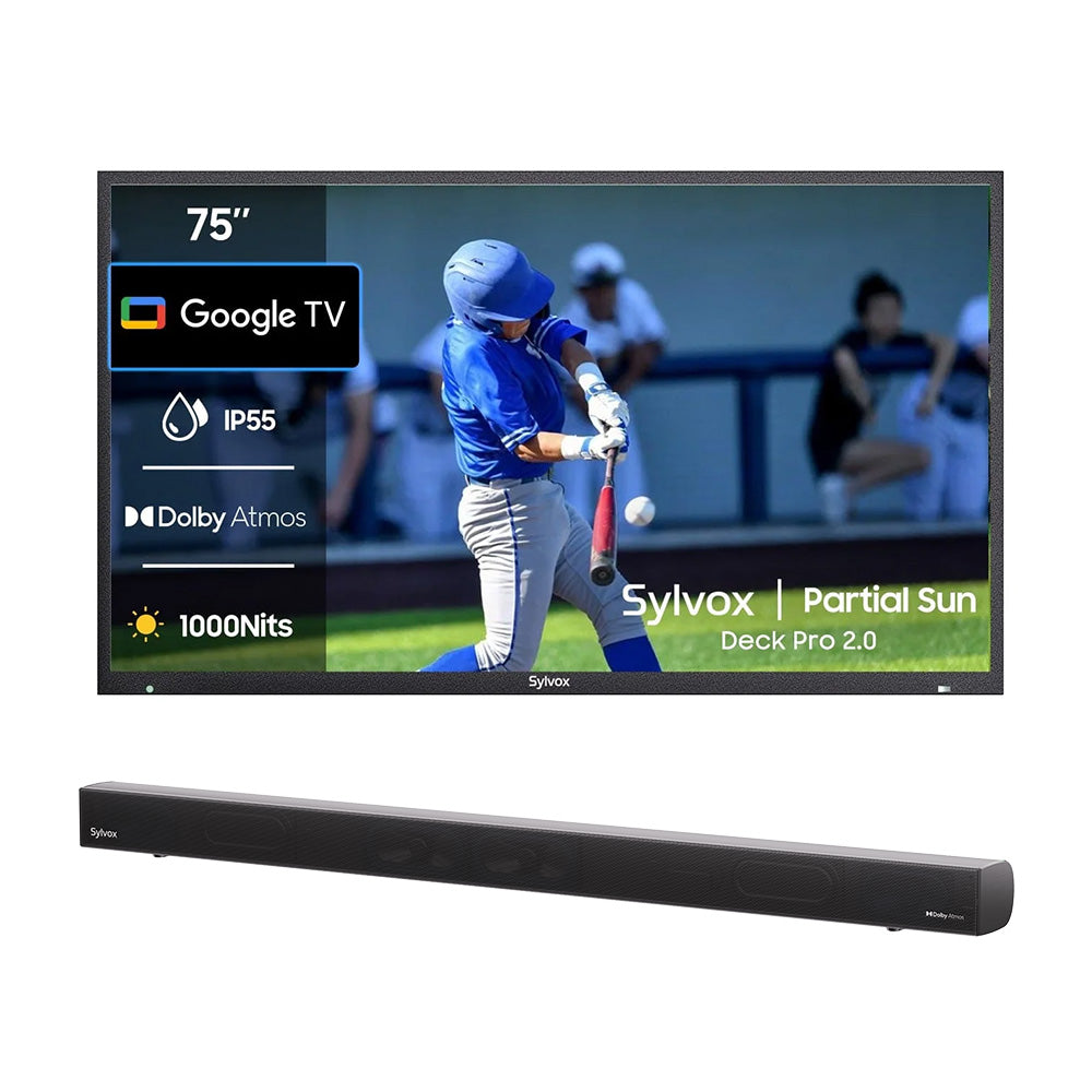 <b>NOUVEAU</b> - Téléviseur extérieur 75 pouces (Google TV) - 2024 Deck Pro 2.0