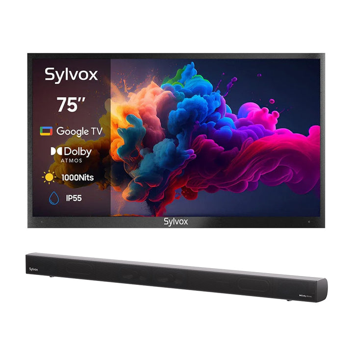 <b>NOUVEAU</b> - Téléviseur extérieur QLED avancé de 75 pouces (Google TV) - 2024 Deck Pro QLED 2.0