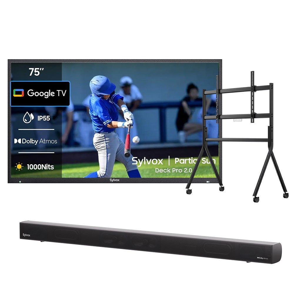 <b>NOUVEAU</b> - Téléviseur extérieur 75 pouces (Google TV) - 2024 Deck Pro 2.0