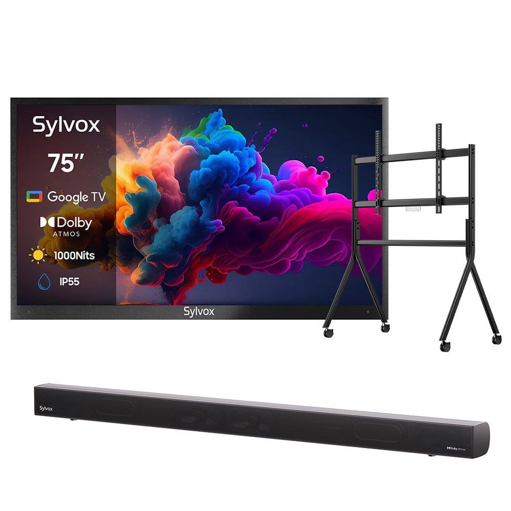 <b>NOUVEAU</b> - Téléviseur extérieur QLED avancé de 75 pouces (Google TV) - 2024 Deck Pro QLED 2.0