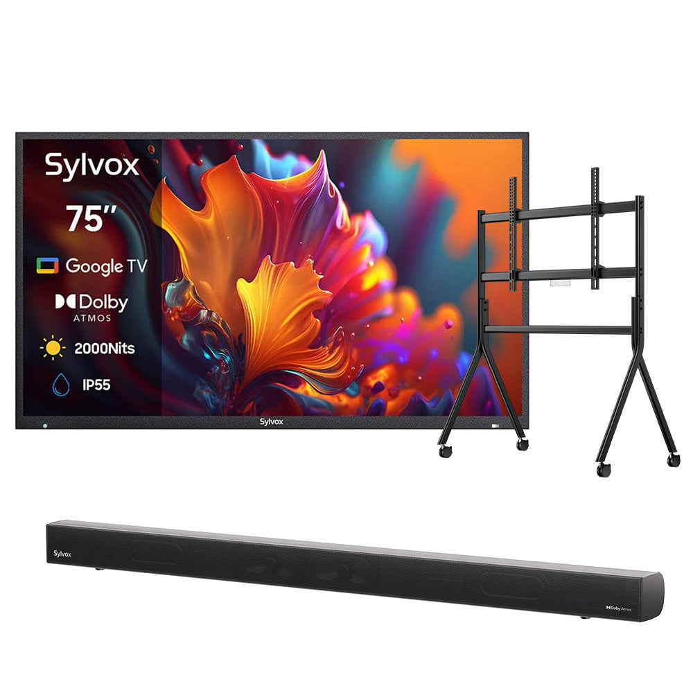<b>NOUVEAU</b> – Téléviseur extérieur QLED 75 pouces - Google TV (série Pool Pro QLED 2.0 2024)