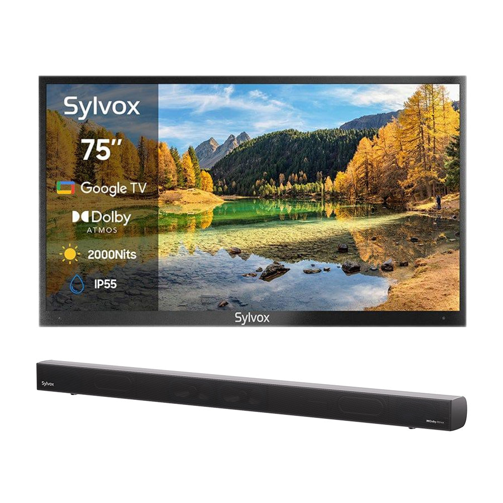 <b>NOUVEAU</b> – Téléviseur extérieur 75 pouces 2 000 nits - Google TV (série 2024 Pool Pro 2.0)