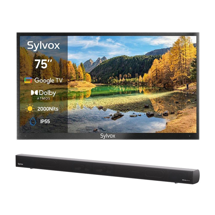<b>NOUVEAU</b> – Téléviseur extérieur 75 pouces 2 000 nits - Google TV (série 2024 Pool Pro 2.0)