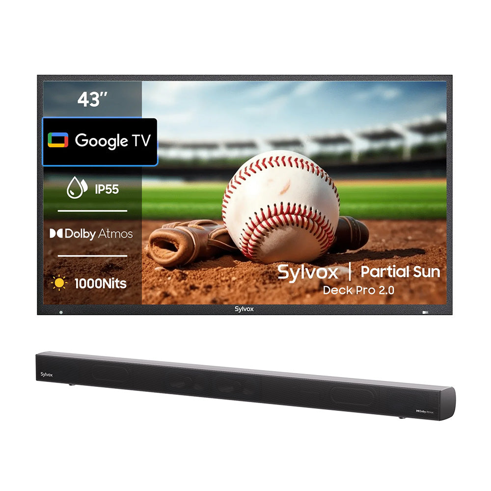 <b>NOUVEAU</b> - Téléviseur extérieur 43 pouces (Google TV) - 2024 Deck Pro 2.0