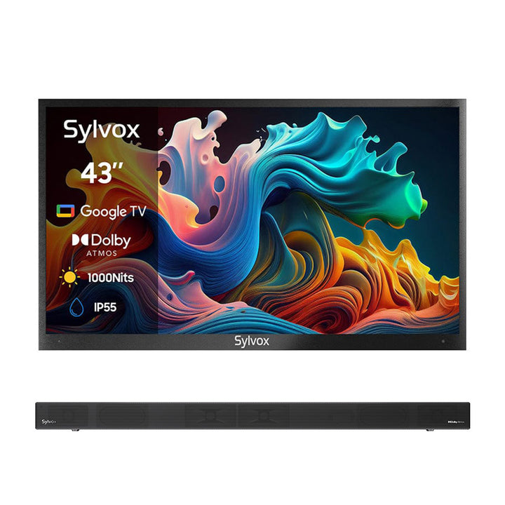 <b>NOUVEAU</b> - Téléviseur extérieur QLED avancé de 43 pouces (Google TV) - 2024 Deck Pro QLED 2.0