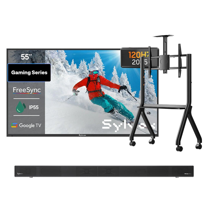 <b>NEW</b> - 55" 120HZ Gaming Series Waterproof Outdoor TV - 2025 Model