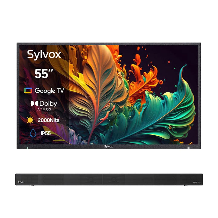 <b>NOUVEAU</b> – Téléviseur extérieur QLED 55 pouces - Google TV (série Pool Pro QLED 2.0 2024)