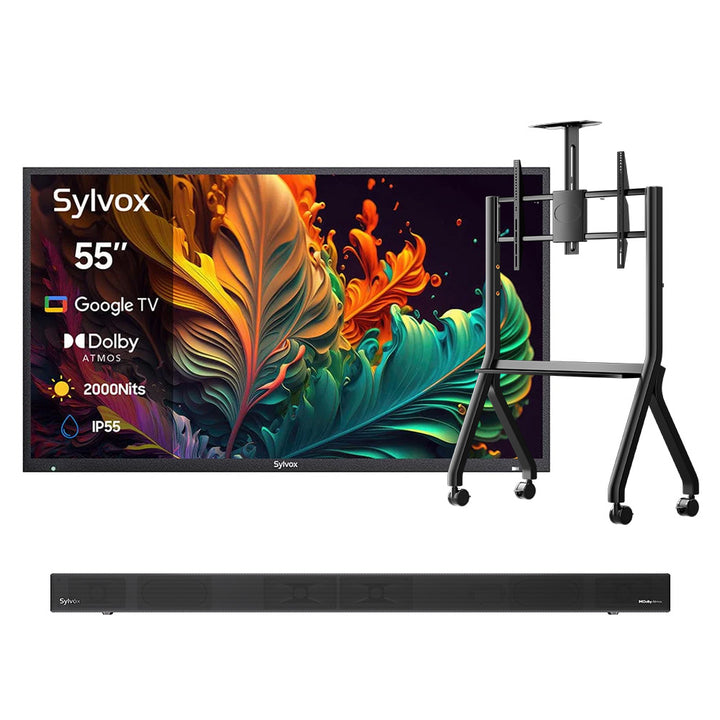 <b>NOUVEAU</b> – Téléviseur extérieur QLED 55 pouces - Google TV (série Pool Pro QLED 2.0 2024)