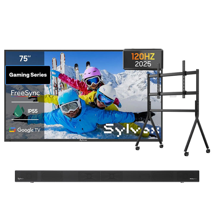 <b>NEW</b> - 75" 120HZ Gaming Series Waterproof Outdoor TV - 2025 Model