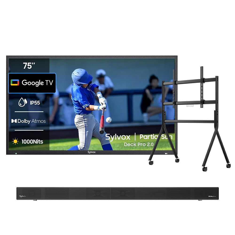 <b>NOUVEAU</b> - Téléviseur extérieur 75 pouces (Google TV) - 2024 Deck Pro 2.0