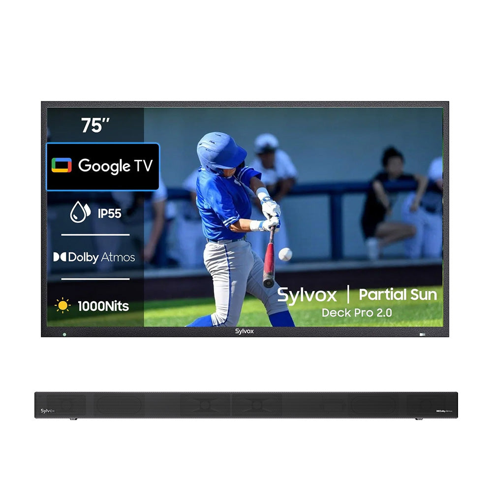 <b>NOUVEAU</b> - Téléviseur extérieur 75 pouces (Google TV) - 2024 Deck Pro 2.0