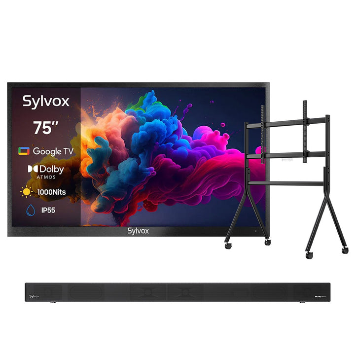 <b>NOUVEAU</b> - Téléviseur extérieur QLED avancé de 75 pouces (Google TV) - 2024 Deck Pro QLED 2.0
