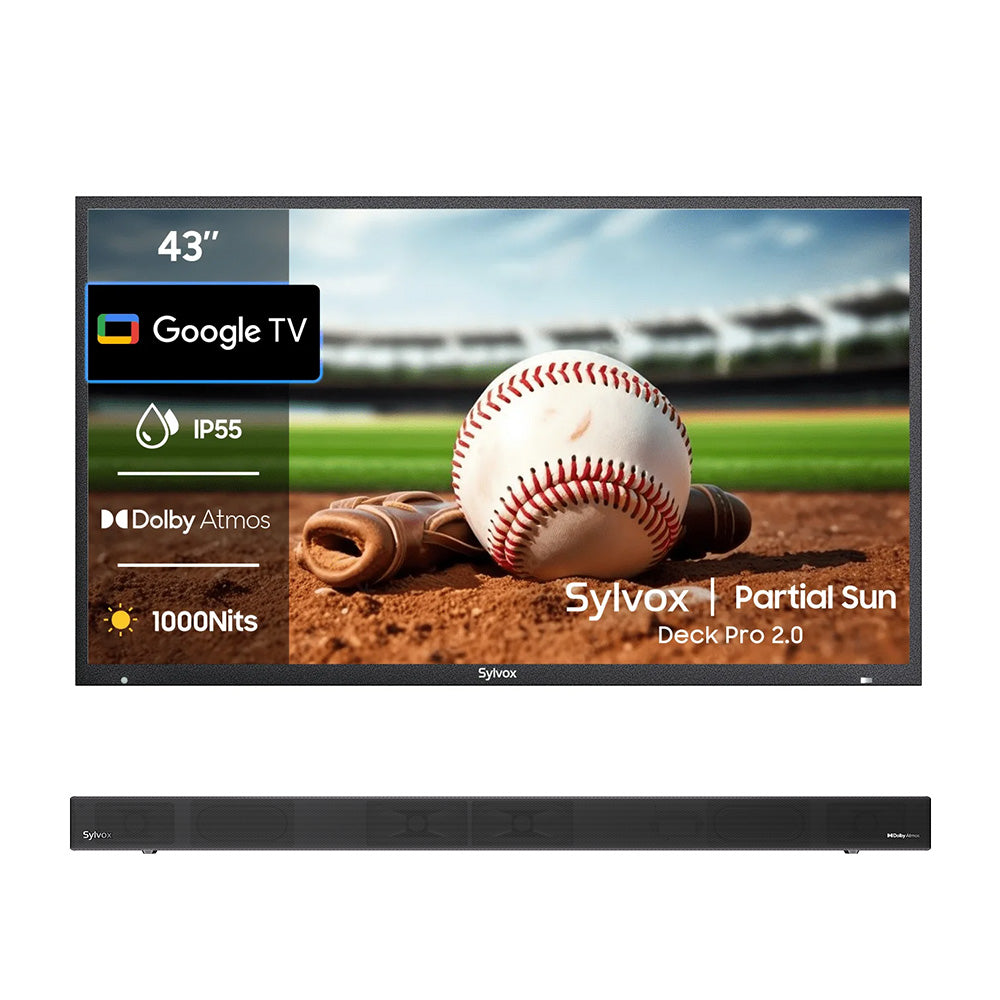 <b>NOUVEAU</b> - Téléviseur extérieur 43 pouces (Google TV) - 2024 Deck Pro 2.0