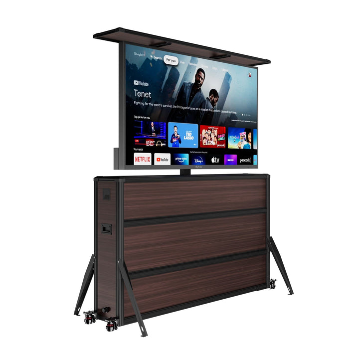 Cabinet de levage pour téléviseur extérieur résistant aux intempéries Sylvox 75''