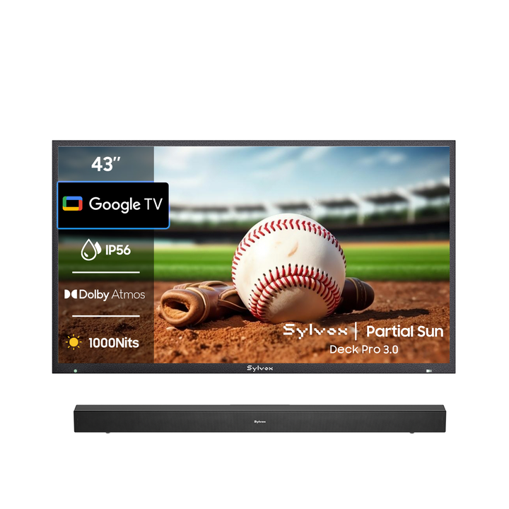 Partial sun 43 inch outdoor TV