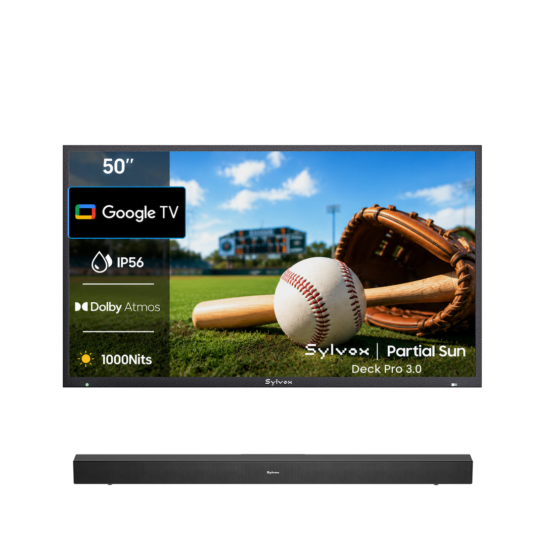 50" 1000Nit Partial Sun Outdoor TV for Canadian Patio - 2026 Deck Pro 3.0