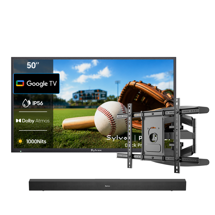 50" 1000Nit Partial Sun Outdoor TV for Canadian Patio - 2026 Deck Pro 3.0