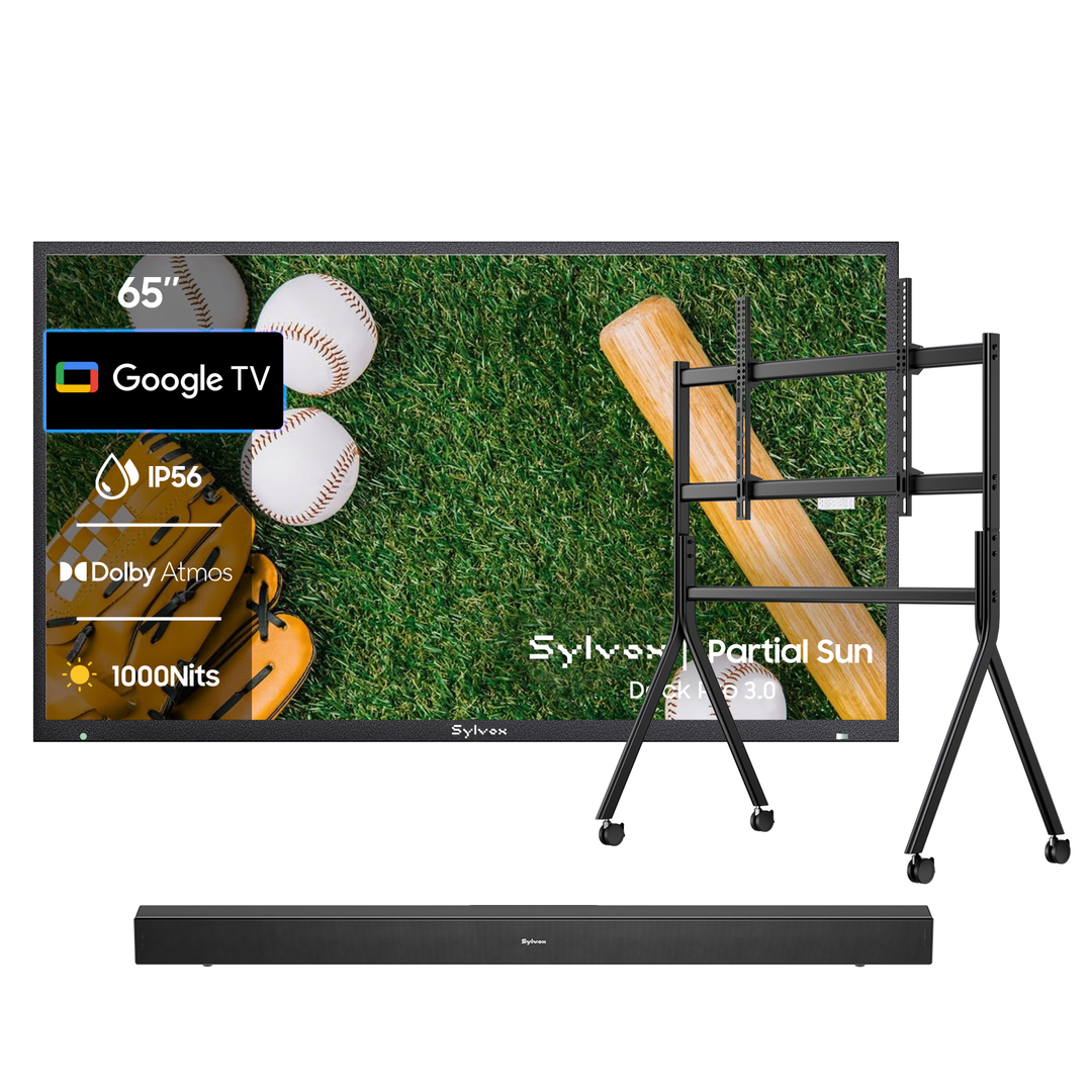 outdoor tv cart with wheels
