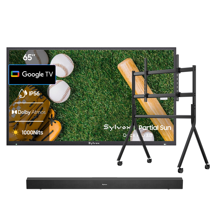 outdoor tv cart with wheels
