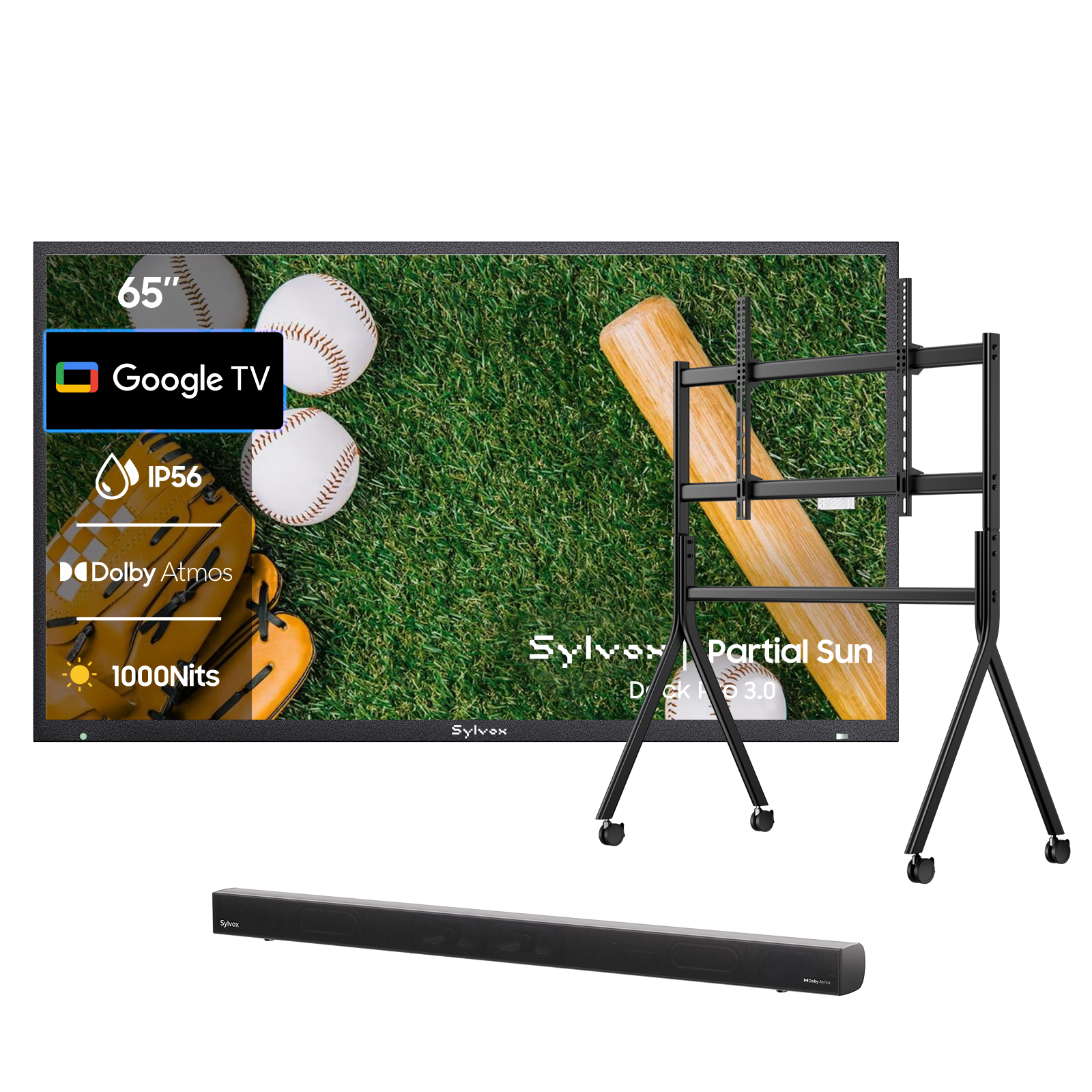 Canada outdoor tv cart with wheels