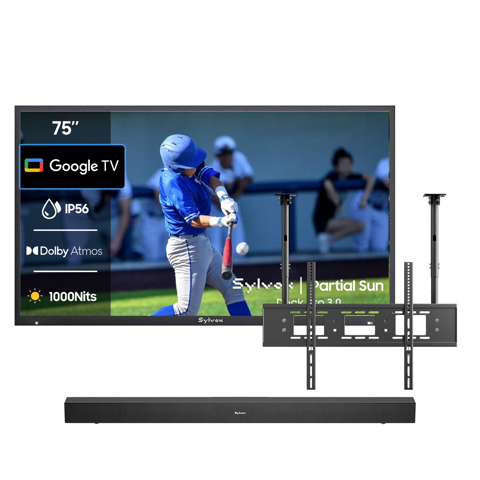 Téléviseur extérieur 75