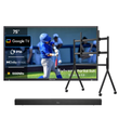  waterproof tv with roling cart