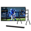  Canada waterproof tv with roling cart