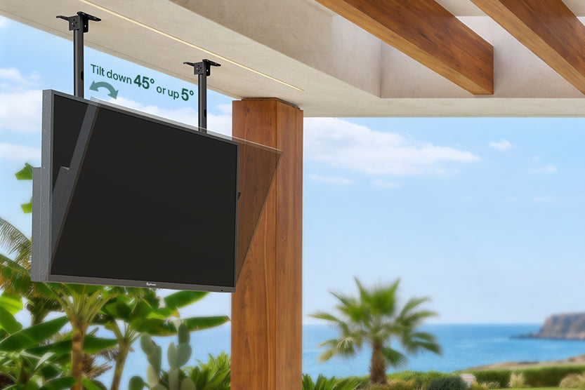 outdoor tv pole mount