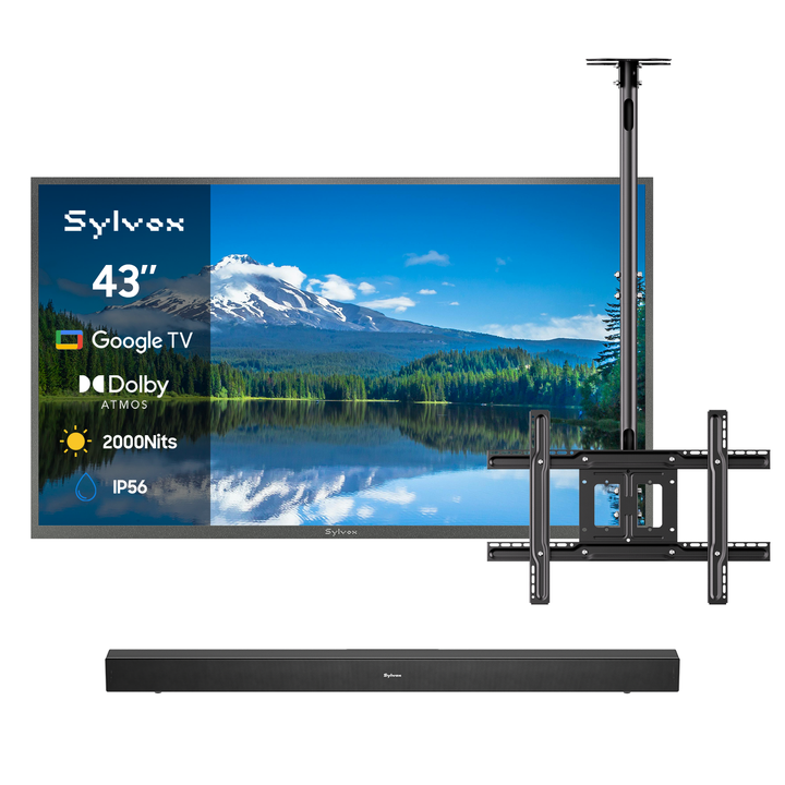 Téléviseur extérieur 2000Nit Google 43" - Série Pool Pro 2.0 2024
