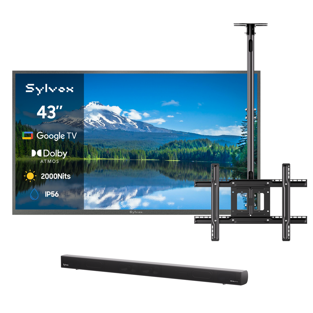 Téléviseur extérieur 2000Nit Google 43" - Série Pool Pro 2.0 2024