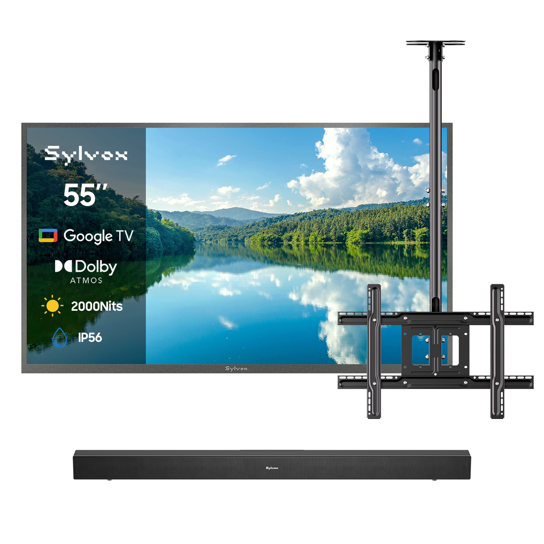 55" 2000Nit Google Outdoor TV - 2026 Pool Pro 3.0 Series