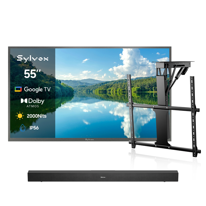 55" 2000Nit Google Outdoor TV - 2026 Pool Pro 3.0 Series