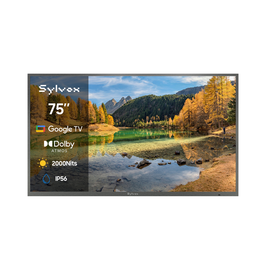 Téléviseur extérieur 2000Nit Google 75" - Série Pool Pro 2.0 2024