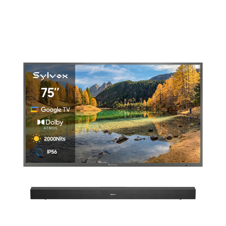Téléviseur extérieur 2000Nit Google 75" - Série Pool Pro 2.0 2024