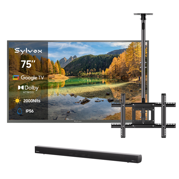 Téléviseur extérieur 2000Nit Google 75" - Série Pool Pro 2.0 2024