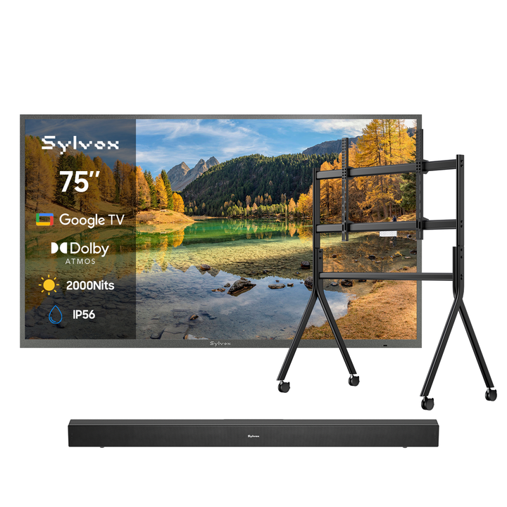 Téléviseur extérieur 2000Nit Google 75" - Série Pool Pro 2.0 2024