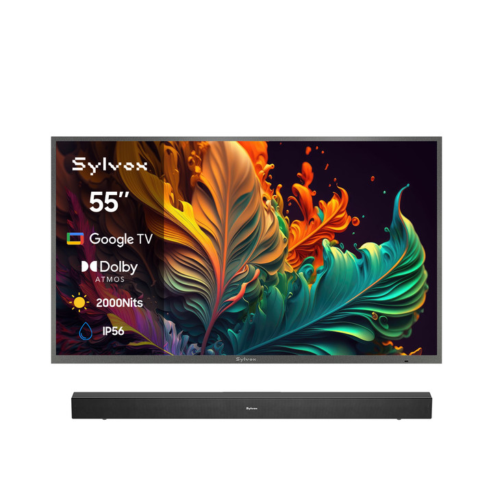 55" Premium QLED Google Outdoor TV - 2026 Pool Pro QLED 3.0 Series