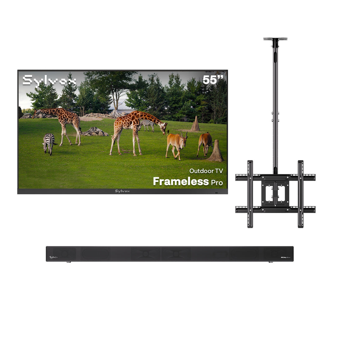 sylvox frameless outdoor smart tv 